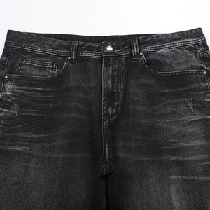 Vente en gros de pantalons jeans pour hommes de haute qualité nouveau style pantalon en jean droit coupe ajustée avec logo personnalisé à la mode délavé spécial - Product Image 3