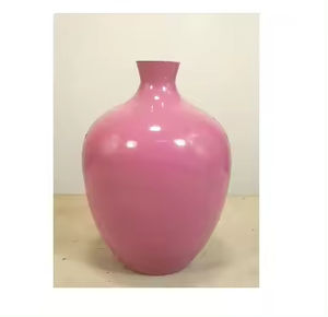 แจกันดอกไม้สำหรับตกแต่งห้องนั่งเล่นหม้อดอกไม้สีน้ำตาลทำมือดีไซน์พิเศษ - Product Image 5