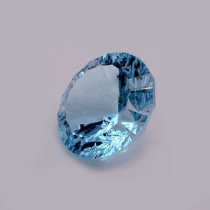 Topacio Azul Natural, Corte Brillante Redondo, 3-10 mm, Piedra Preciosa Facetada para Joyería - Product Image 1