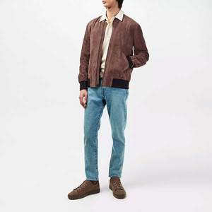 Chaqueta de bombardero personalizada para hombre, estilo de piloto de vuelo clásico con bolsillos con cremallera, material de nailon ligero y dobladillo acanalado para hombre - Product Image 6