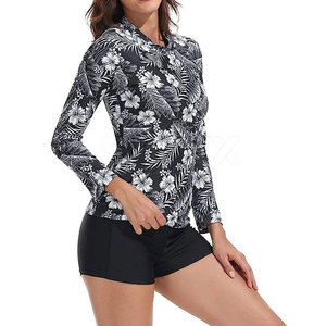 Haut de maillot de bain anti-UV pour femme, respirant, écologique, séchage rapide, manches longues, pour les sports nautiques actifs - Product Image 3