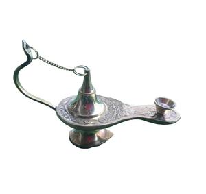 Lampe Aladdin en laiton antique en laiton poli pour accessoires de lampe magique pour la décoration intérieure Vaisselle Article décoratif - Product Image 2