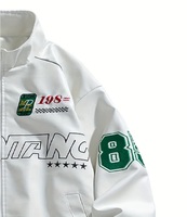 Vente en gros OEM nouveaux vêtements pour hommes de haute qualité en cuir PU veste universitaire personnalisée moto Nascar F1 veste de course
