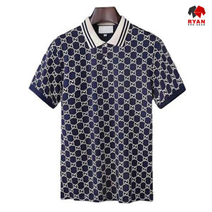 RYAN PRO GEAR Custom Polo Shirts Front Customized Logo Anti-Wrinkle Knitted <b>Viscose</b>/<b>Polyester</b> <b>Fabric</b> Half Sleeve OEM Service - Product Image 2
