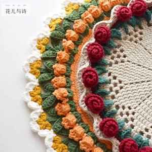 Posavasos de Tulipán Amigurumi Floral Tejido a Mano, Aislante, Regalo de Navidad y Boda, Mantel Creativo, Cojín para Bebidas - Product Image 3