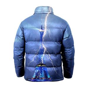 <b>Top</b> Quality Custom Puffer Jacket Leopard Pattern Men's Winter Puffer Jacket - Product Image 2
