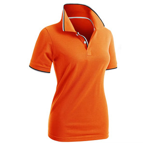 High Quality Slim Half Sleeve Cotton for <b>Polo</b> <b>Shirt</b> for <b>Ladies</b> Custom Logo Breathable Jersey Casual Regular Size Women's <b>Shirt</b> - Product Image 2