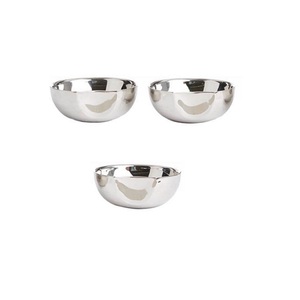 Bol de service classique naturel de qualité Designer Choice Saladier en aluminium du milieu du siècle Vaisselle décorative ronde Bol en métal - Product Image 2