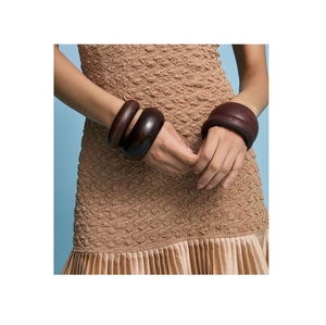 Lightweight Solid Wood Waterproof Bangles Handmade Jewelry Traditional Women Fashion <b>Bracelet</b> with Fine Polish and Custom Colors - Product Image 1