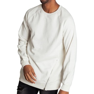 Sweat-shirt à capuche zippé surdimensionné pour homme, 100 % coton, écologique, respirant, de haute qualité, taille plus, manches raglan, pour l'hiver - Product Image 5