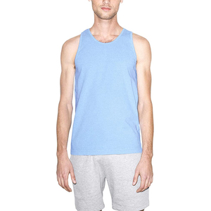Débardeur de sport décontracté en fibre de bambou/coton pour homme, coupe athlétique, respirant, séchage rapide, écologique, personnalisable - Product Image 1