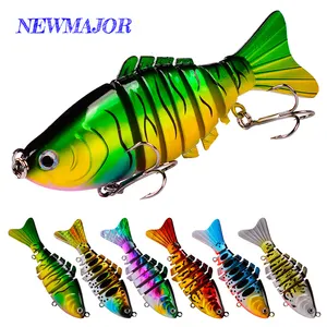 Newmajor isca de pesca artificial em 6 cores, isca de pesca requintada, de 9.5cm, 15g e 6 cores, isca artificial