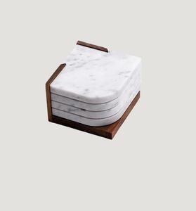 Posavasos de mármol de lujo de alta calidad, posavasos decorativos de piedra Natural de diseño moderno para energía positiva en la decoración de la Mesa - Product Image 6