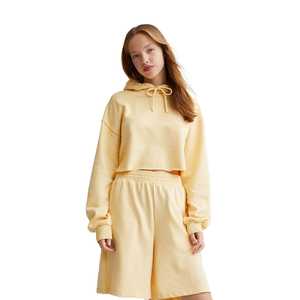Ensemble de sweat-shirts à manches courtes en coton imprimés sur mesure et de pantalons de survêtement assortis, vêtements décontractés, sweat-shirt à col rond et pantalon de jogging pour femmes, pour l'hiver - Product Image 3