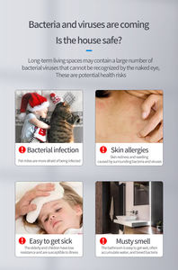 Lâmpada de esterilização UV de alta potência 100W com alça, área de desinfecção até 100 ㎡ - Product Image 2