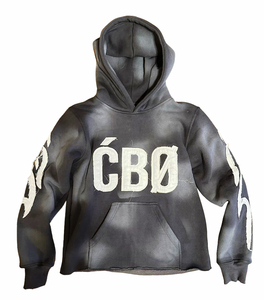 Sudaderas con capucha y sudaderas con capucha y parche desgastado grueso lavado con ácido de alta calidad para hombre en Tallas grandes - Product Image 3