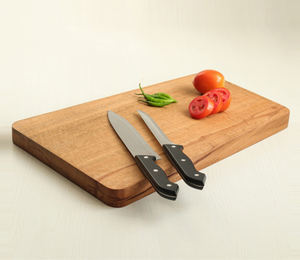 Tabla de cortar de madera de diseño fabuloso, forma rectangular, marrón claro, mezcla de colores, tablas de cortar transparentes elegantes a un precio asequible - Product Image 1