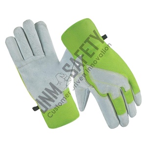 Gants de mécanicien confortables en cuir de vachette pleine fleur, renforcés, pour la protection industrielle des mains, gants de travail souples - Product Image 1
