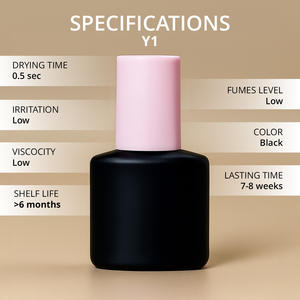 Colle pour extensions de cils OEM disponible, marque privée, séchage en 0,3 seconde, emballage personnalisé avec pack premium, colle à cils professionnelle - Product Image 2