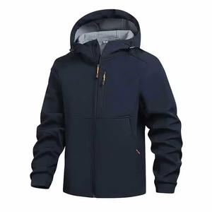 Chaqueta con forro polar para hombre, informal, holgada, para exteriores, a prueba de viento, calidez, montar en bicicleta, a prueba de viento, Otoño Invierno, abrigo informal resistente - Product Image 5