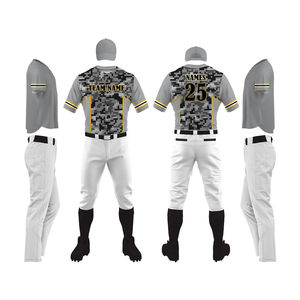 Maillot de baseball pour jeunes de qualité supérieure, uniforme de baseball américain, pantalon de baseball en gros, confortable, respirant, vêtements d'équipe athlétique - Product Image 1