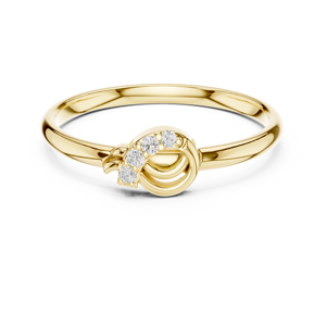 18K Stylish Daily Wear <b>Ring</b> with <b>Crystal</b> Stones - Product Image 5