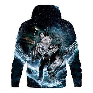 Sweat à Capuche Décontracté d'Hiver avec Logo Personnalisé pour Homme Grande Taille Respirant Caractéristique Streetwear Long Pull avec Impression par Sublimation Bouffée en Relief - Product Image 3