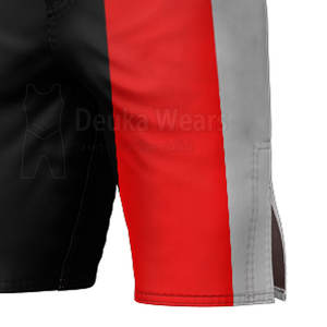 Low MOQ Custom Made Pattern Style Heat-Transfer Printing Stretchy MMA Shorts For Men's Custom With 100% Polyester Fiber - Product Image 6