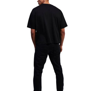 Camisetas de entrenamiento de gimnasio de manga corta para hombre de alta calidad, ropa deportiva de algodón 100% impresa personalizada, venta en línea - Product Image 2