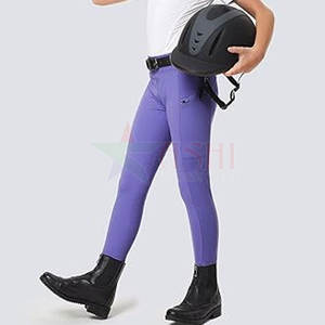 Leggings d'équitation pour femmes en spandex/polyester antidérapants, imperméables, coupe-vent, respirants, à séchage rapide, vêtements d'équitation d'été - Product Image 5