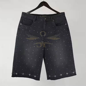 Short en strass sur mesure de nouveau style Short en strass de couleur unie à vendre Short en strass fabriqué au Pakistan - Product Image 5