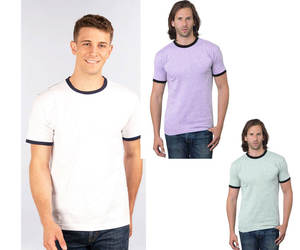 เสื้อยืดคอกลมเรียบง่าย น้ำหนักเบา ผ้าฝ้าย 100% ทรงปกติ แต่งขอบตัดสี  ปรับแต่งได้ เหมาะสำหรับงานโปรโมชั่น - Product Image 1