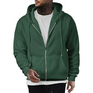 Sudadera con Capucha Nueva de Otoño, Sudadera con Cremallera Personalizada, Capucha Doble, Prenda Exterior Sólida, Sudadera con Capucha de Invierno para Hombre, 100% Algodón - Product Image 1