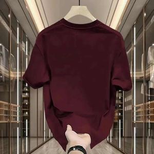 Camiseta informal inteligente de verano para hombre, 100% algodón, 180 gramos, tela de punto, Monograma, estampado adhesivo, diseño en blanco - Product Image 5