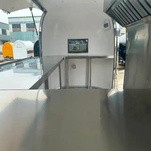 Remolque de comida remolcable vegano móvil rápido, equipo de cocina listo para la calle de aluminio de acero inoxidable, nueva comida estándar para helados - Product Image 6