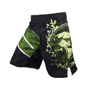 Shorts MMA pour hommes de haute qualité, taille élastique, séchage rapide, design imprimé, matière respirante en spandex, fabriqué au Pakistan, service OEM - Product Image 2