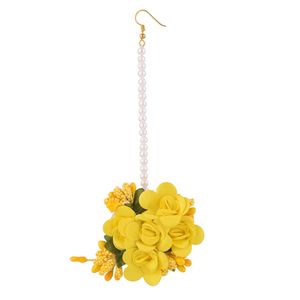 Conjunto de collar y Collar para mujer, Set de joyería hecho a mano, diseño Floral, estilo indio, para novia - Product Image 6