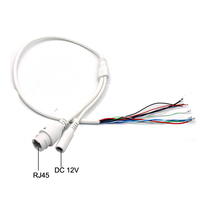 Cable de Red RJ45+DC con Conector Impermeable, Cable para Cámara de Seguridad CCTV, Cable para Placa PCB de Cámara IP, Módulo de Cámara IP AR-W