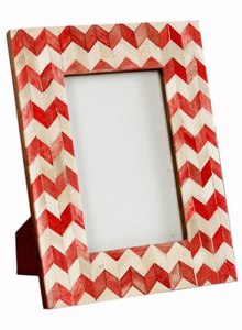 Cadre photo en MDF avec incrustation de résine et d'os, style indien moderne de luxe, multicolore, couleur personnalisée, taille personnalisée pour la décoration de la maison et des hôtels - Product Image 2