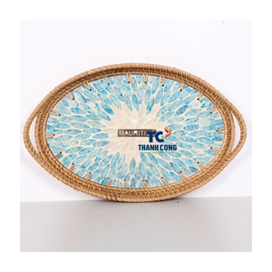 Hot <b>Sale</b> MOTHER OF PEARL TRAYS Handmade in Vietnam <b>for</b> Mauritius Interior Projects Custom Orders Welcome - Product Image 1