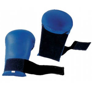 Mitaines de karaté bleues de haute qualité pour les gants de karaté en cuir PU durables sans protection du pouce pour les arts martiaux - Product Image 1