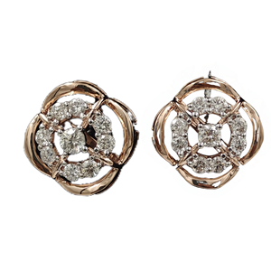 Boucles d'oreilles G-H en diamant blanc de laboratoire pour femmes pour mariages, fêtes ou bureau - Product Image 1