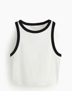 Customizable Women's Short Tank <b>Top</b> Knitted Tank <b>Top</b> for Sports Training & Yoga Sportswear - Product Image 3