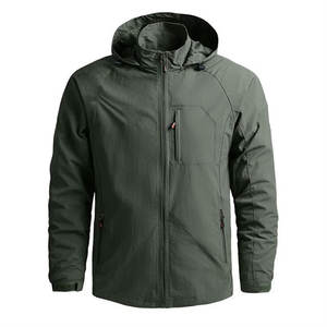 Chaqueta Bomber de Invierno Estilo Vintage para Hombre, Talla Grande, Cuello Alto, Cierre de Cremallera, Tela Vaquera Recubierta, Tinte Liso, Hecha a Medida - Product Image 4