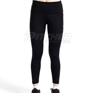 Leggings pour femmes de haute qualité, tissu tricoté respirant, taille haute, design de logo personnalisé, écologique, léger, élasthanne/polyester - Product Image 1