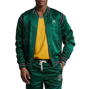 Veste d'hiver confortable pour l'extérieur, style Letterman en satin, coupe droite, imperméable, coupe-vent, respirante, écologique et légère - Product Image 4