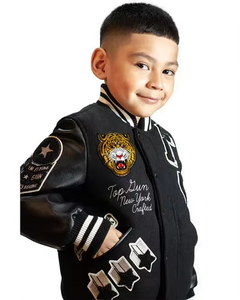 Unisex Regular <b>Kid</b> <b>Varsity</b> <b>Jacket</b> Custom Woolen Embroidery Retro <b>Kids</b> Baseball <b>Varsity</b> <b>Jacket</b> Patch Winter <b>Jacket</b> 2025/26 - Product Image 1