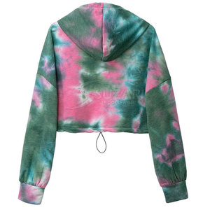 Latest Style <b>Lightweight</b> Women Crop Top <b>Hoodies</b> Wholesale Price Customized Women Crop Top <b>Hoodies</b> - Product Image 2
