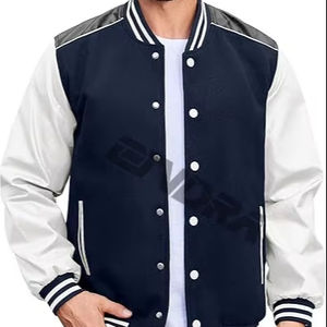 Chaqueta Bomber de pana de alta calidad para hombre Diseño de béisbol Letterman personalizado para mantener el calor en invierno - Product Image 1