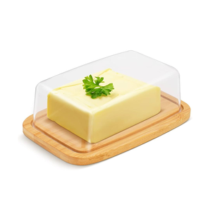 Diseño antiguo Mango madera Mantequilla Comida Pan plato para servir con tapa y cuchillo Fiesta de Navidad usar caja de mantequilla - Product Image 4